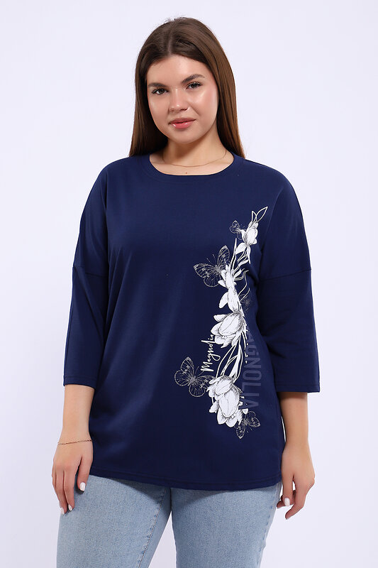 Натали Туника 581932 80045 темно-синий