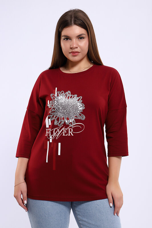 Натали Туника 581936 80044 бордовый