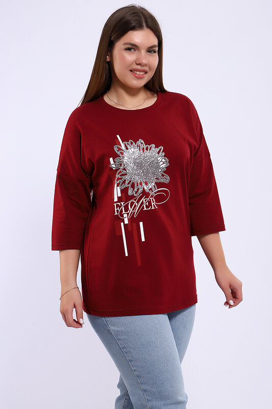 Натали Туника 581936 80044 бордовый