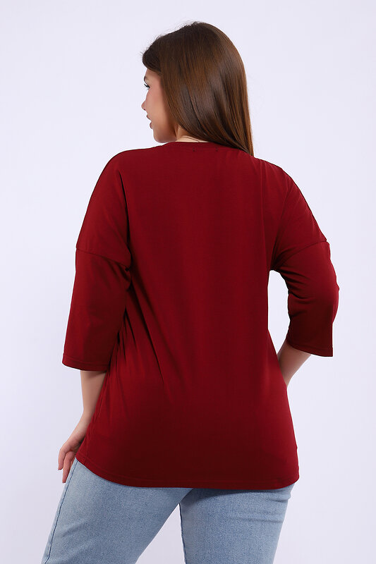 Натали Туника 581936 80044 бордовый