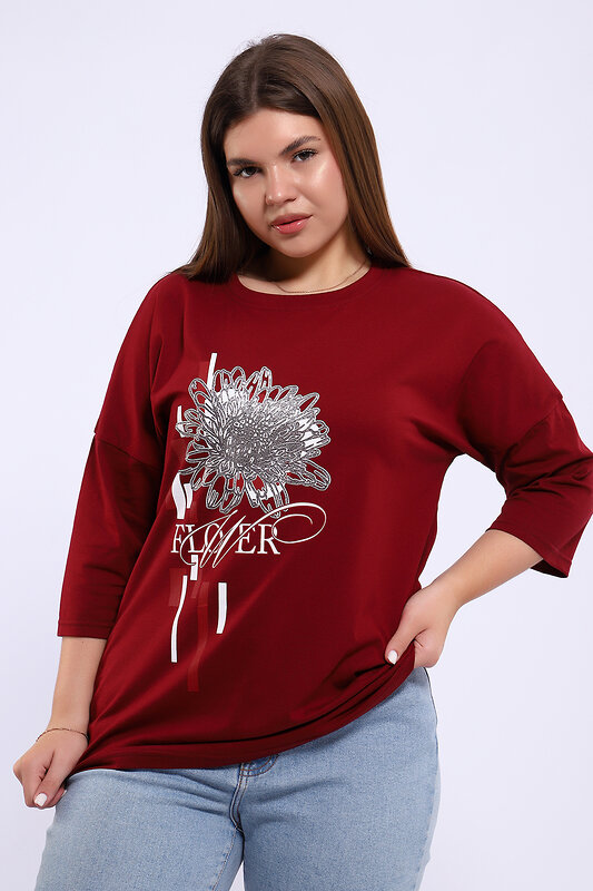 Натали Туника 581936 80044 бордовый