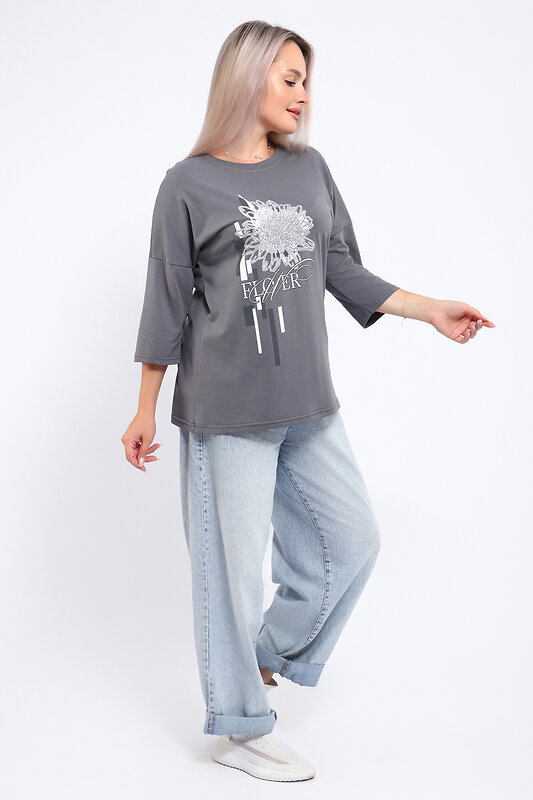 Натали Туника 581938 80044 серый