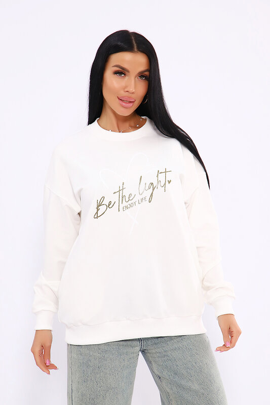 Натали Толстовка 581956 80040 молочный