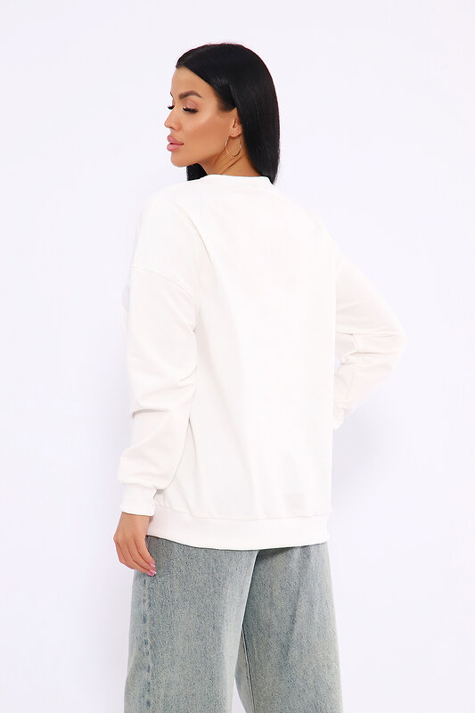 Натали Толстовка 581956 80040 молочный