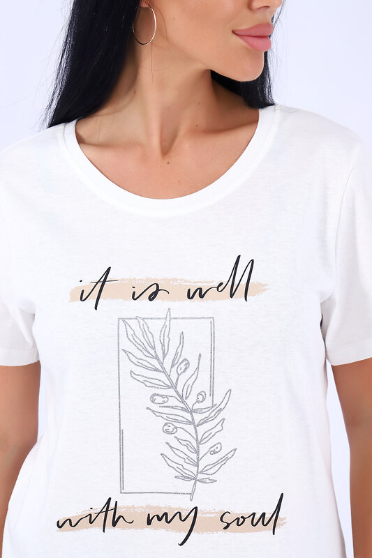 Натали Футболка 581970 80036 молочный