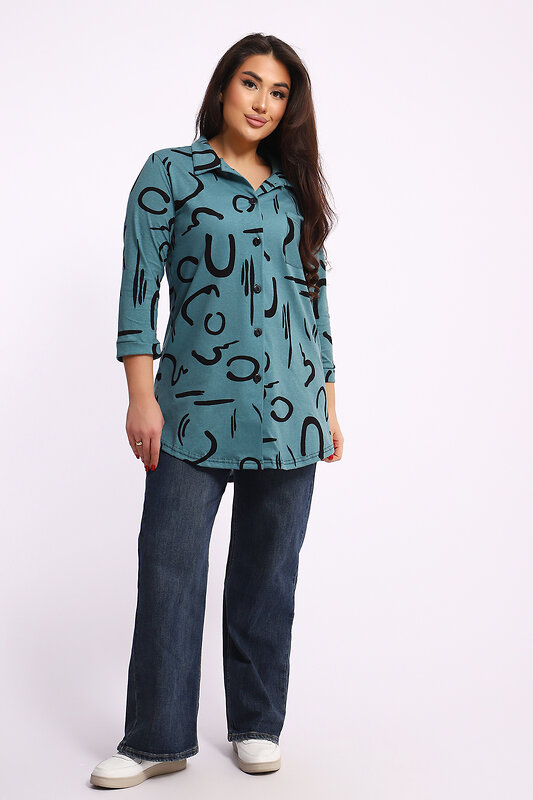 Натали Туника 581986 24231 тёмно-зелёный