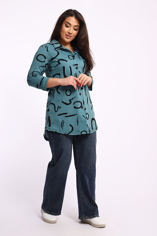 Натали Туника 581986 24231 тёмно-зелёный