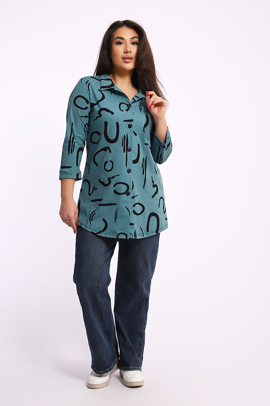 Натали Туника 581986 24231 тёмно-зелёный