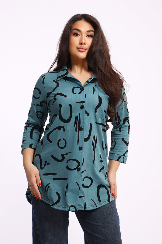 Натали Туника 581986 24231 тёмно-зелёный