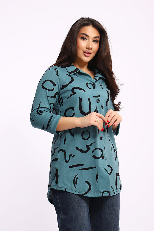 Натали Туника 581986 24231 тёмно-зелёный