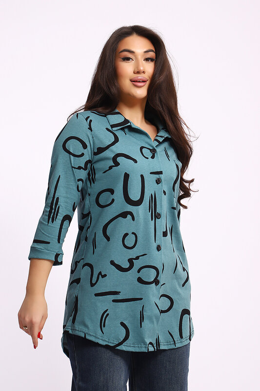 Натали Туника 581986 24231 тёмно-зелёный