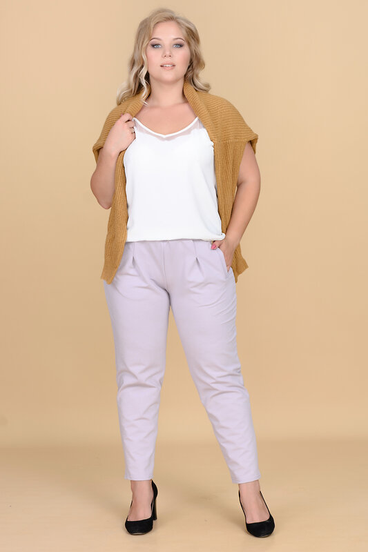 Натали Брюки 581988 4475 светло-серый