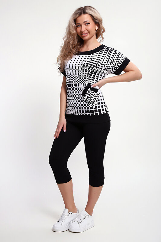 Натали Костюм 581993 Костюм Телец бело-черный