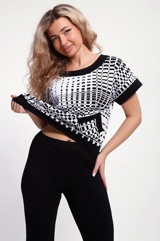 Натали Костюм 581993 Костюм Телец бело-черный