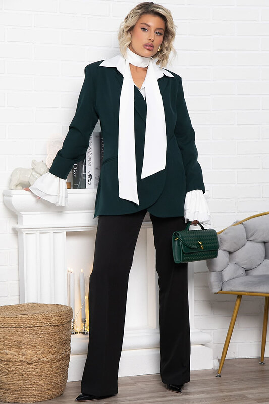 LT Collection Жакет 582020 Б15061-5М зеленый