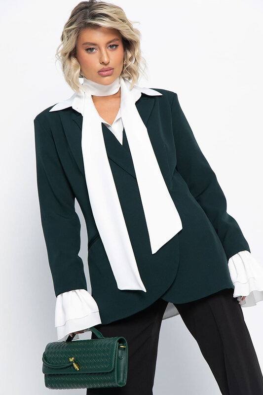 LT Collection Жакет 582020 Б15061-5М зеленый