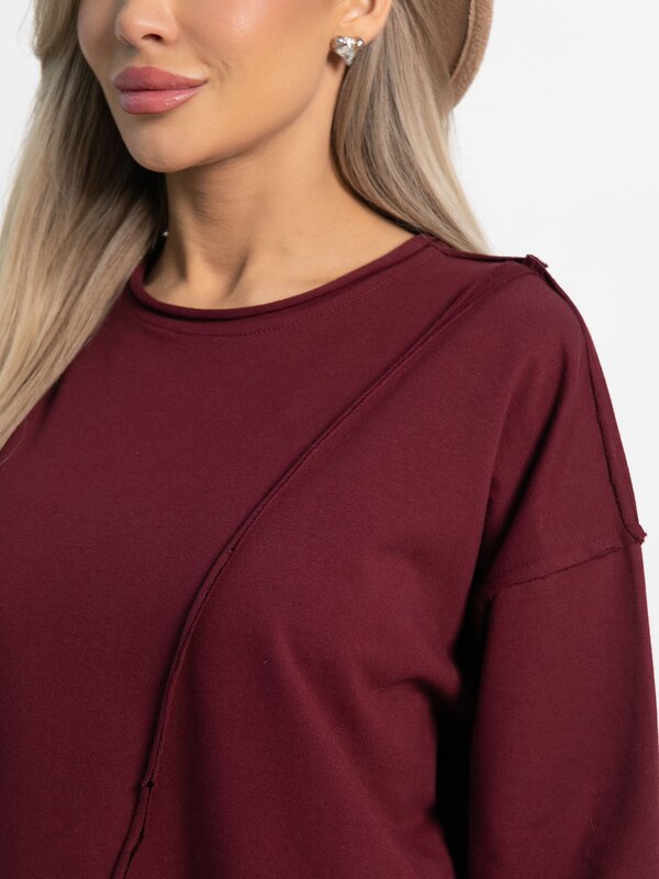 LT Collection Блуза 582025 Б15103-35М бордовый