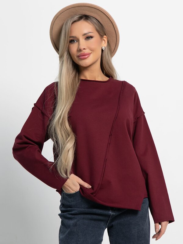 LT Collection Блуза 582025 Б15103-35М бордовый