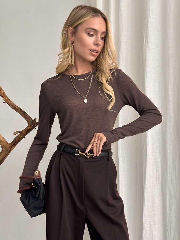 Binita Лонгслив 582031 1231-6 шоколадный