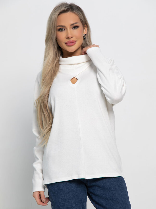 LT Collection Джемпер 582034 Б15157-1М белый