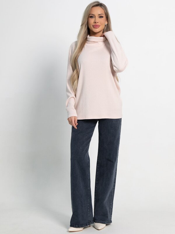 LT Collection Джемпер 582040 Б15163-1М пудровый