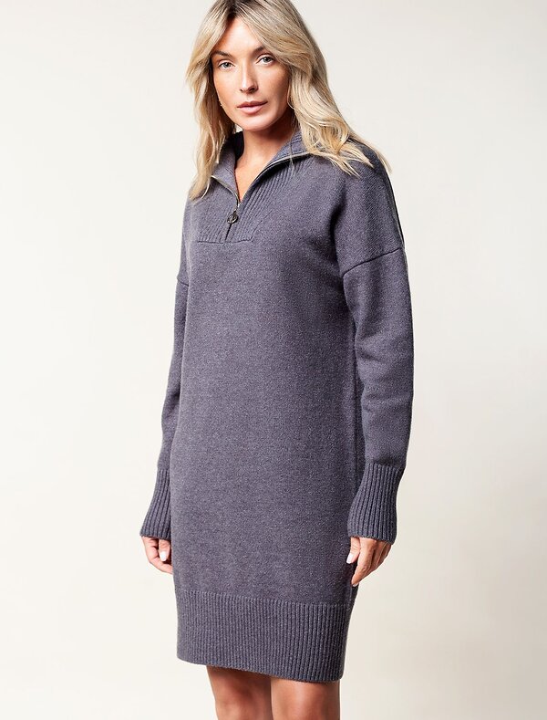 VILATTE Платье 582042 D32.050 серый меланж