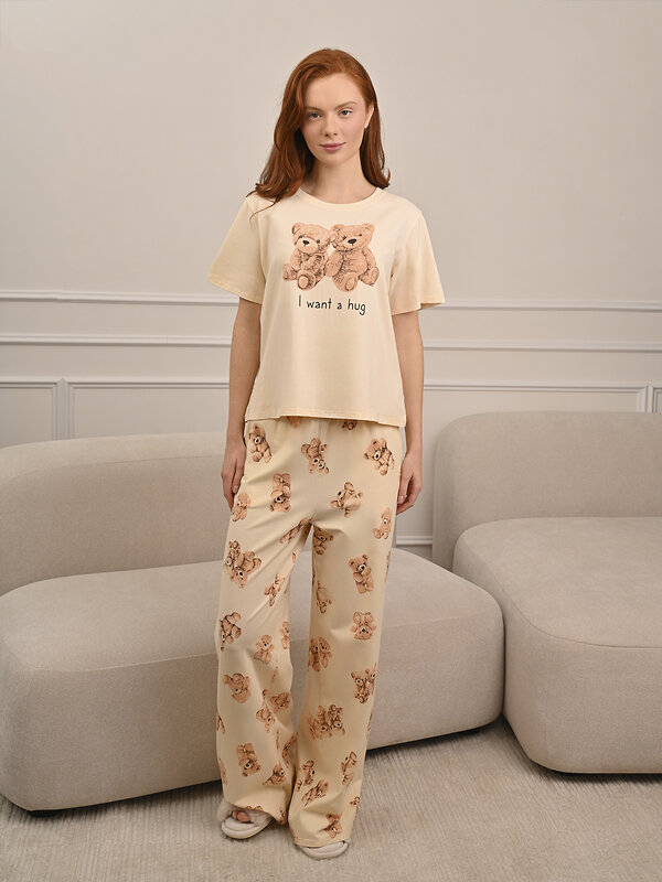 INDEFINI Пижама 582089 5285TBC Молочный