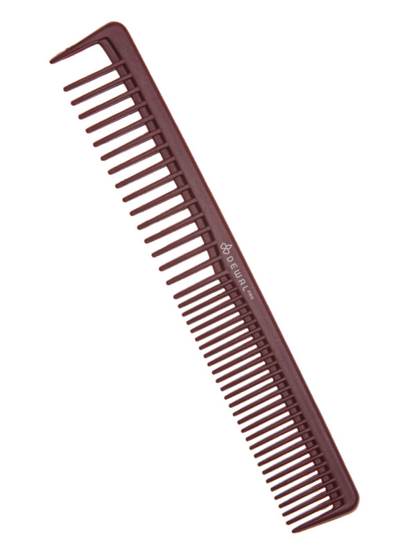 Dewal Профессиональный гребень для волос комбинированный / Carbon Bordo CO-6032-CBN, 17,5 см 582103 20821 