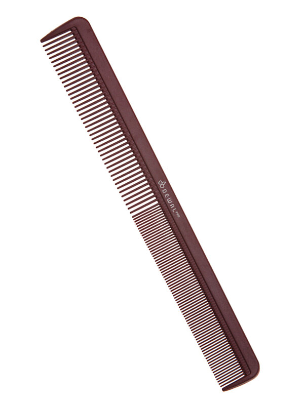 Dewal Профессиональный гребень для волос комбинированный / Carbon Bordo CO-6008-CBN, 22 см 582107 20820 