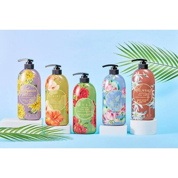 Jigott Парфюмированный гель для душа с экстрактом гибискуса / Hibiscus Perfume Body Wash, 750 мл 582128 19791 
