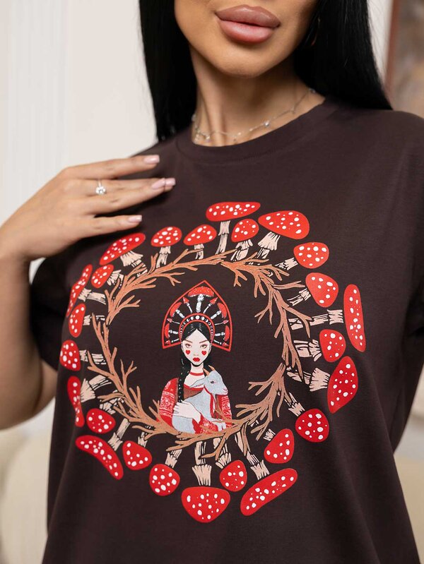 Текс-плюс Футболка 582141 00-00246580 Коричневый