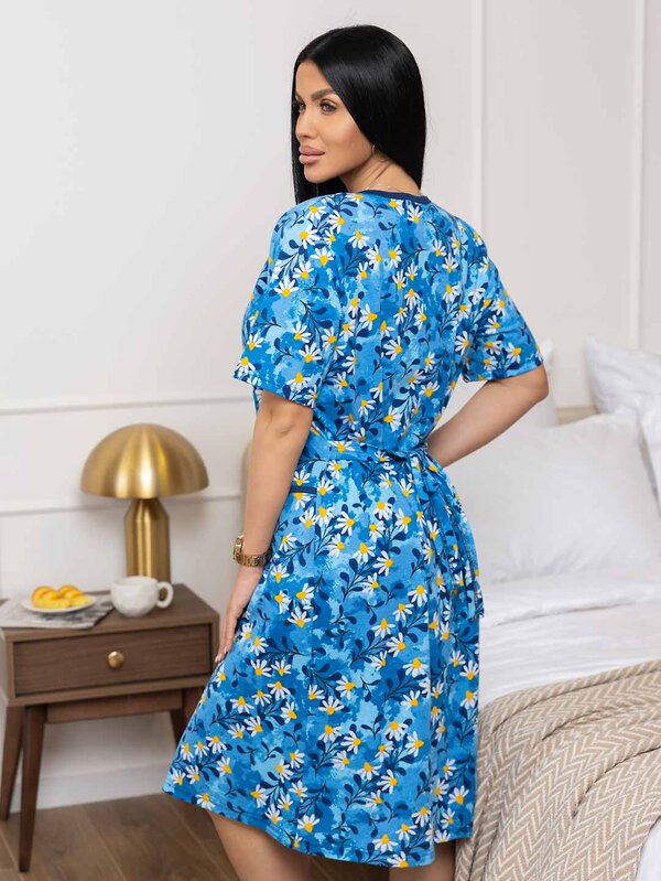 Текс-плюс Халат 582143 00-00246760 Синий,жёлтый