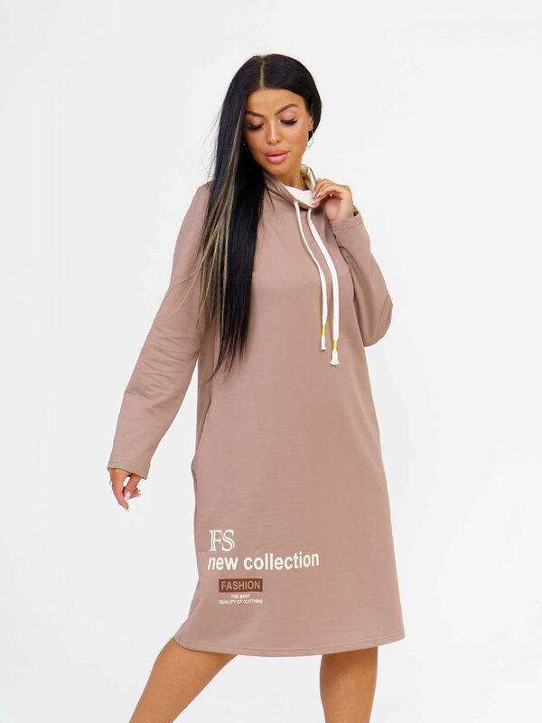 Текс-плюс Платье 582149 НФ-00140208 Какао, молоко