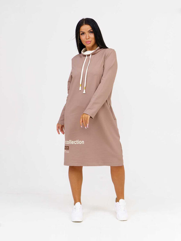 Текс-плюс Платье 582149 НФ-00140208 Какао, молоко