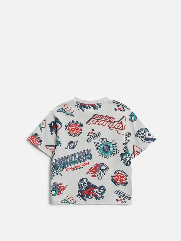 Acoola Футболка 582192 20120510288 светло-серый принт