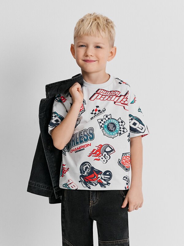 Acoola Футболка 582192 20120510288 светло-серый принт