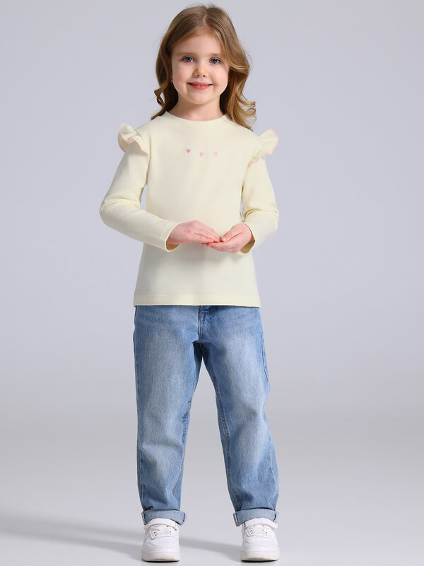 Апрель Лонгслив 582280 1ДДЛД4952067 сливки