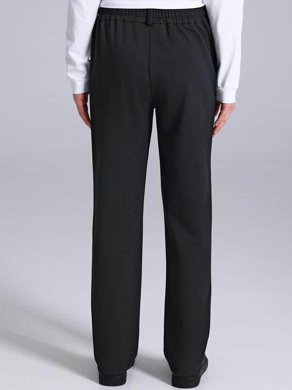 Апрель Брюки 582291 1ПББ5028176 твид елочка черный