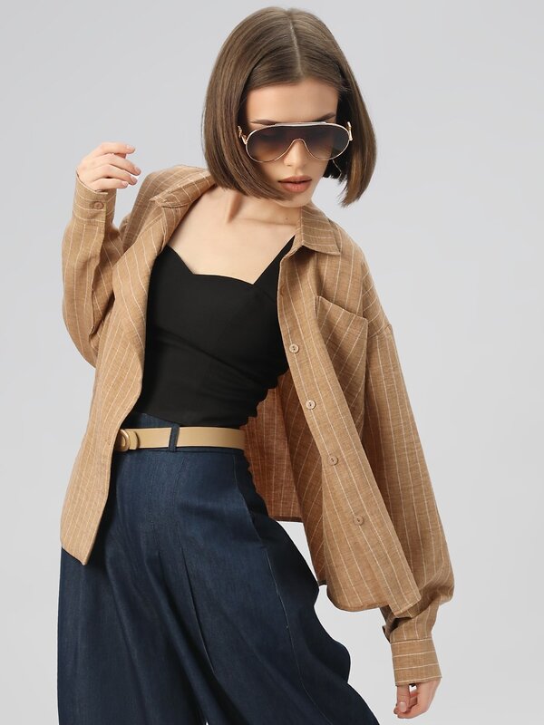 Соль&Перец Блузка 582297 SP25683 светло-бежевый