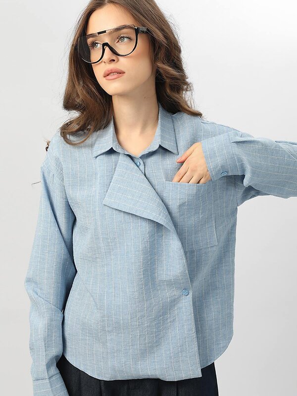 Соль&Перец Блузка 582298 SP25683 голубой