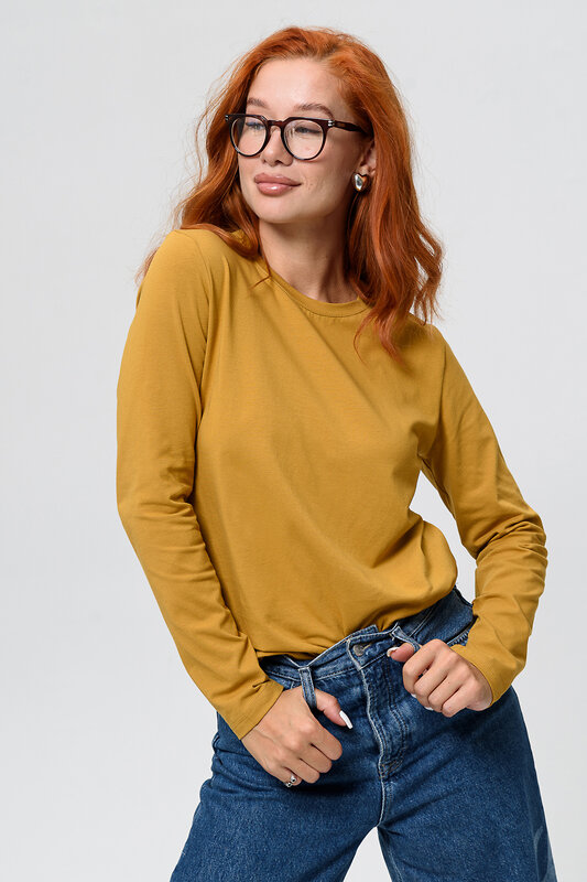 Натали Лонгслив 582327 14436 горчичный