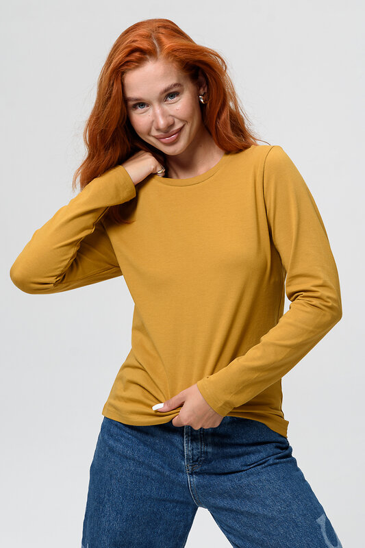 Натали Лонгслив 582327 14436 горчичный