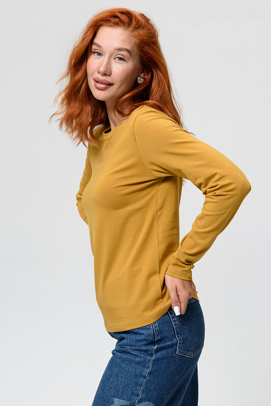 Натали Лонгслив 582327 14436 горчичный