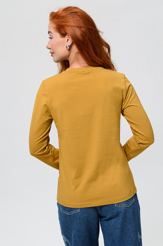 Натали Лонгслив 582327 14436 горчичный