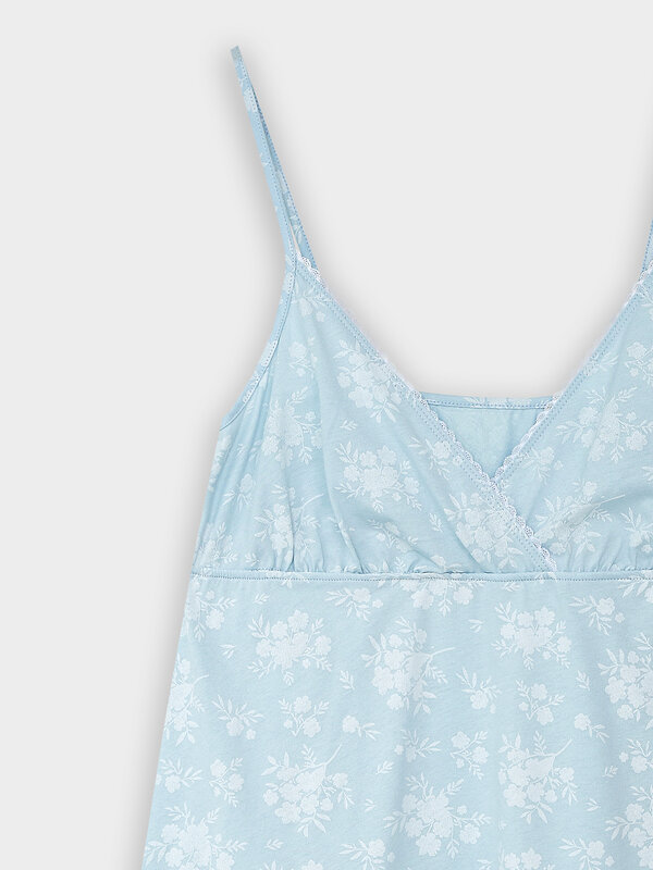 MARK FORMELLE Сорочка 582363 572336/1-1 цветы на голубом