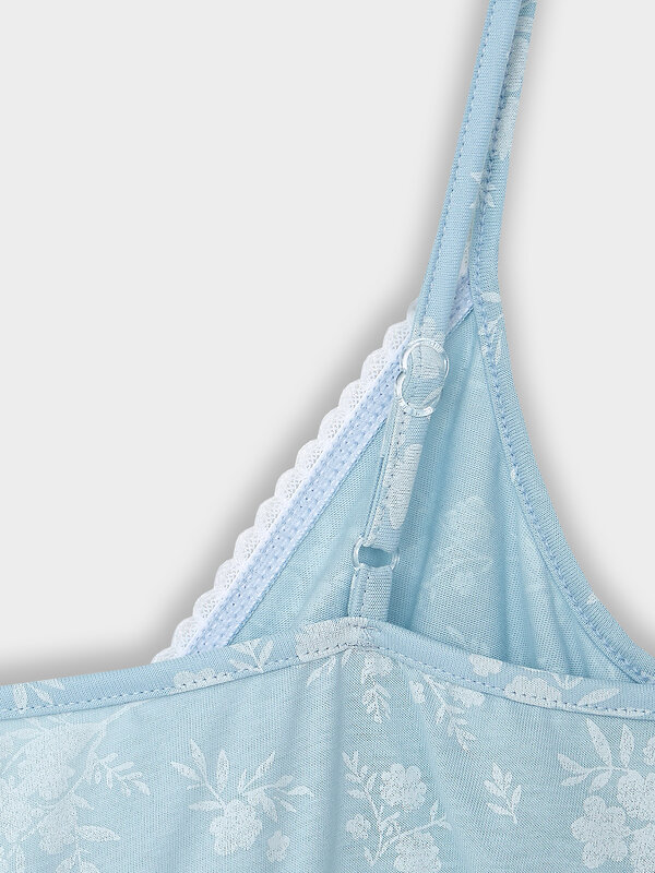 MARK FORMELLE Сорочка 582363 572336/1-1 цветы на голубом