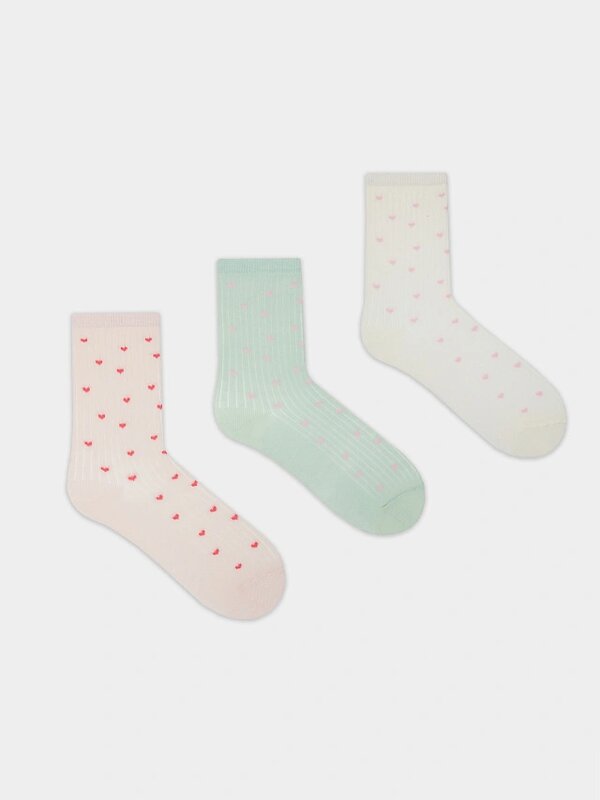 MARK FORMELLE Детские носки 582375 430A-3165 молочный /св.оливка /розовый меланж/