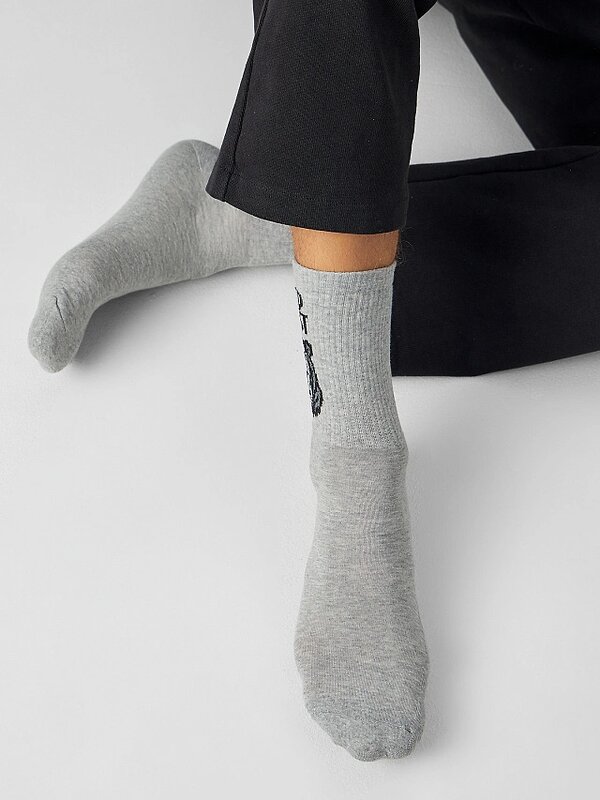 MARK FORMELLE Мужские носки 582387 140K-3350 серый меланж