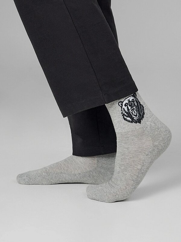 MARK FORMELLE Мужские носки 582387 140K-3350 серый меланж