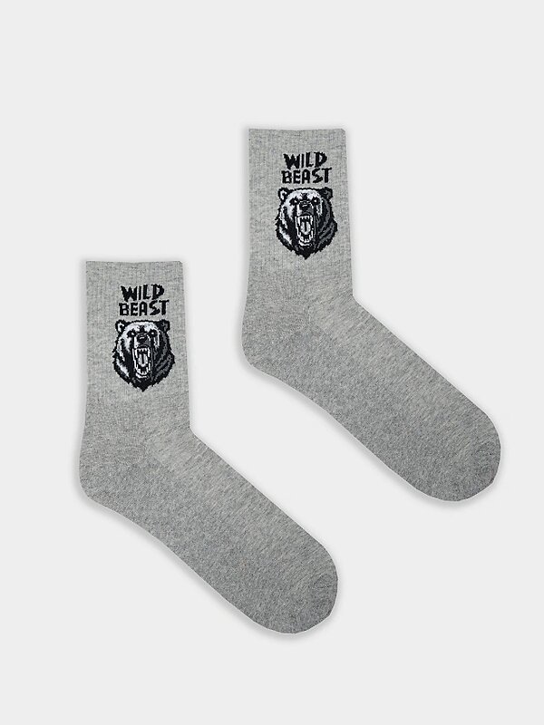 MARK FORMELLE Мужские носки 582387 140K-3350 серый меланж